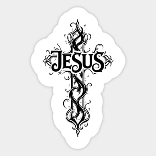 Jesus Cross Design Sticker
